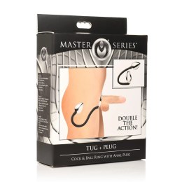 XR Brands Tug and Plug - aluminiowy system z pierścieniem i korkiem