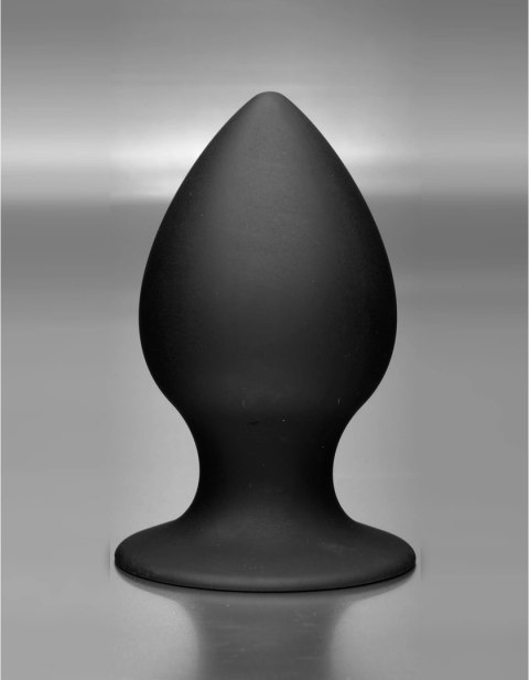 XR Brands korek analny średni silikonowy, ergonomiczny, czarny