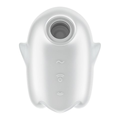 Satisfyer Glowing Ghost - model pulsacyjny, silikon medyczny, fioletowy