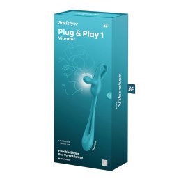 Satisfyer Plug and Play 1 - silikonowy korek analny z wibracją, wodoodporny