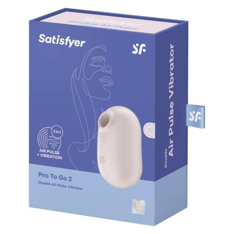 Satisfyer Pro To Go 2 - kompaktowy model z podwojną pulsacją powietrza