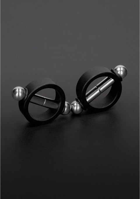 Steel - Magnetyczne klipsy do sutkow z aluminiowym pierścieniem