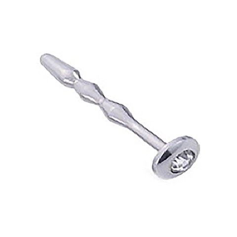 Steel Plug Rose - stalowa wtyczka anatomiczna z ozdobnym kryształem 75 mm