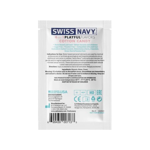 Swiss Navy 4w1 Żel Intymny o Smaku Waty Cukrowej 5 ml