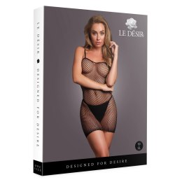Le Desir Sukienka Spaghetti XS-XL Siateczkowy Wzor Rozciągliwa