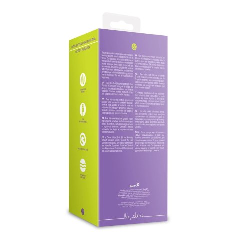 Loveline Lavender Spectacle - Wibrator silikonowy z obrotowymi koralikami G-Spot