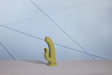 Loveline Spring Sage - Wibrator z obrotowymi koralikami, punkt G, silikon