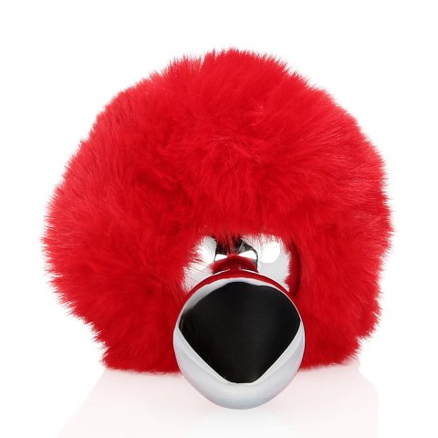 Ouch! by Shots Metalowy korek z puszystym ogonem kroliczka, srebrny