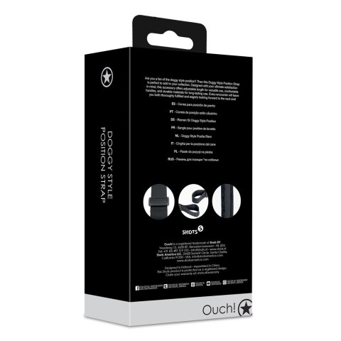 Ouch! by Shots Pasek Pozycyjny Regulowany z Wygodnymi Uchwytami