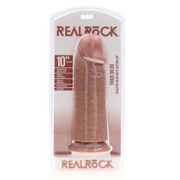 RealRock Model 24,5 cm - anatomiczny, gruby, silikonowy, z przyssawką