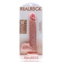 RealRock Model 35,5 cm - anatomiczna forma z przyssawką, duży rozmiar