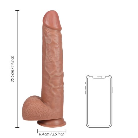 RealRock Model 35,5 cm - anatomiczny realistyczny model z przyssawką