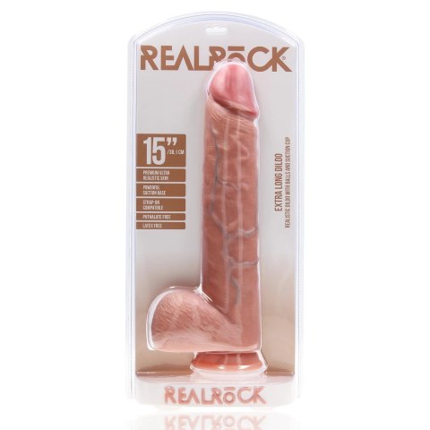 RealRock Model XL anatomiczny z przyssawką 38 cm naturalny