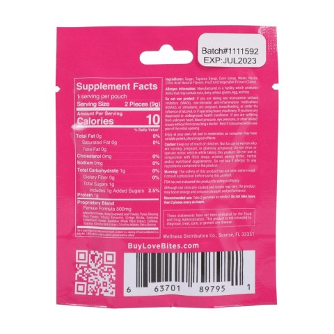 Doc Johnson Female Sensual Gummies 12 szt. - żelki z ekstraktem maca