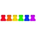 Kheper Games Zestaw kieliszkow Rainbow Party 6 szt. kolorowe 44 ml