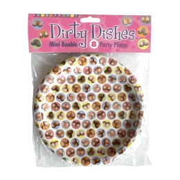 Little Genie Dirty Boob - Zestaw 8 dekoracyjnych talerzy 18 cm