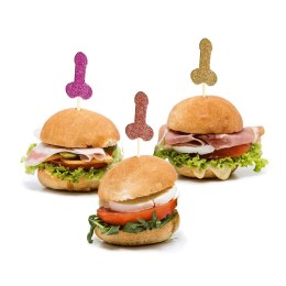 Little Genie Glitterati - Zestaw dekoracyjnych topperow do babeczek, mix kolorow, 24 szt.