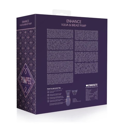 Pumped by Shots bezprzewodowa pompa do piersi i okolic intymnych fioletowa