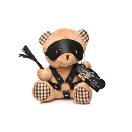 XR Brands Bondage Bear Miś dekoracyjny z opaską spalony pomarańcz 23cm