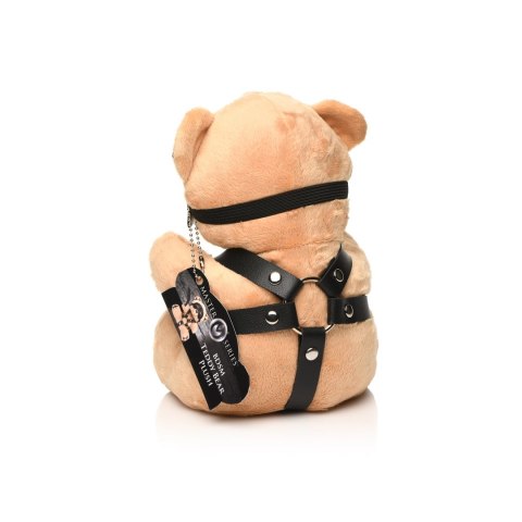 XR Brands Bondage Bear Miś dekoracyjny z opaską spalony pomarańcz 23cm