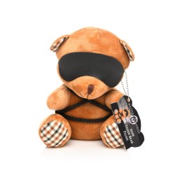 XR Brands Bondage Bear maskotka dekoracyjna z liną 23 cm spalony pomarańcz