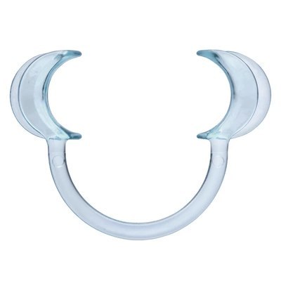 XR Brands U-kształtny ogranicznik ust niebieski, plastikowy 11,4 cm