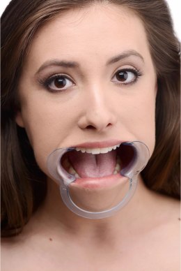 XR Brands U-kształtny ogranicznik ust niebieski, plastikowy 11,4 cm