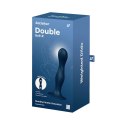 Satisfyer Double Ball-R - model z obciążeniem, silikon, czarny