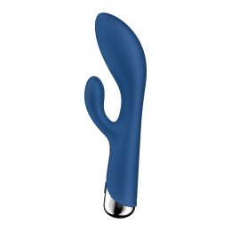 Satisfyer Spinning Rabbit 1 - podwojny model z obracaną głowką, fioletowy