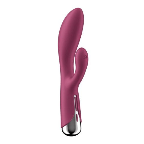 Satisfyer Spinning Rabbit 1 - podwojny model z rotacyjną głowką, rożowy