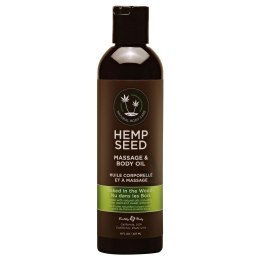 Earthly Body Olejek do masażu 236 ml - naturalna mieszanka z witaminą E