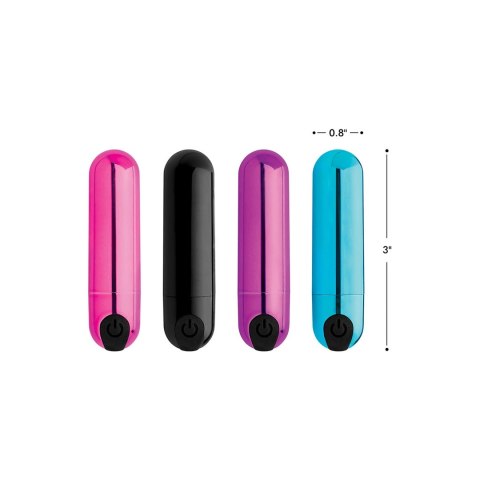 XR Brands 10-Speed Metalowy Wibrujący Pocisk - Kompaktowy i Wodoodporny