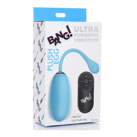 XR Brands BANG Toy Pluszowe Jajko Sterowane Pilotem 28 Trybow Fioletowe