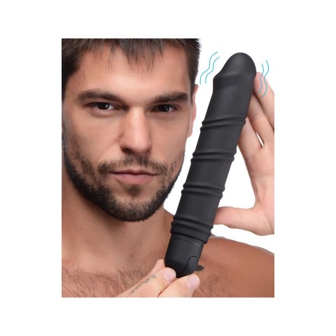 XR Brands XL Bullet Zestaw - silikonowy rękaw z teksturą, czarny