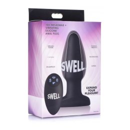 XR Brands Swell Plug silikonowy korek analny wibrujący i nadmuchiwany