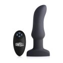XR Brands Swell Plug silikonowy, nadmuchiwany, zakrzywiony, wibrujący