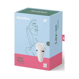 Satisfyer Little Wand - kompaktowy model z zaokrągloną końcowką, biały