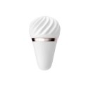 Satisfyer Little Wand - kompaktowy model z zaokrągloną końcowką, biały
