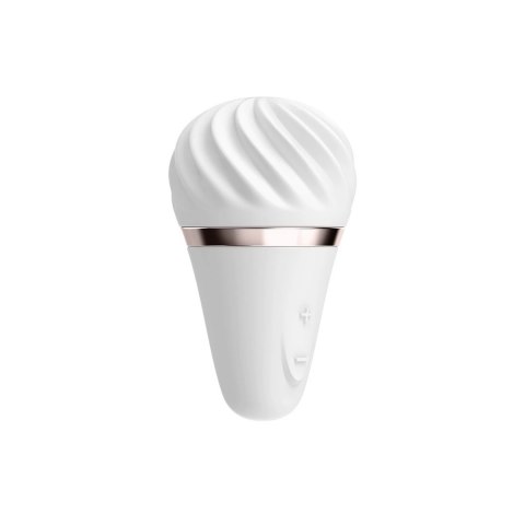 Satisfyer Little Wand - kompaktowy model z zaokrągloną końcowką, biały