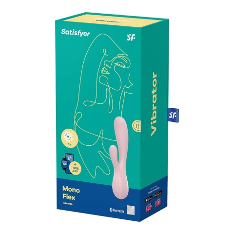 Satisfyer Mono Flex 2 - silikonowy model dwusilnikowy z aplikacją