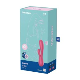 Satisfyer Mono Flex 2 - silikonowy model podwojny z obsługą aplikacji