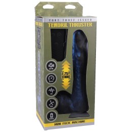 Doc Johnson Tendril Thruster - wibrator obrotowy, silikon premium, USB