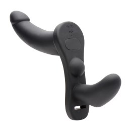 XR Brands Double Take uprząż z podwojnym systemem wibracji i pilotem