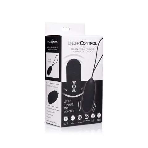 XR Brands silikonowy wibrujący pocisk z pilotem, 11 trybow, wodoodporny