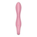 Satisfyer Air Pump G - Wibrator z funkcją dmuchania, silikon, rożowy