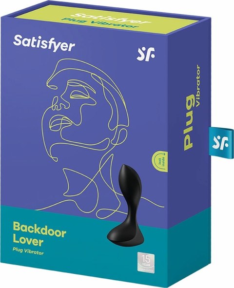 Satisfyer Backdoor Lover - model silikonowy, czarny, 12 trybow pracy