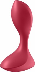 Satisfyer Backdoor Lover - silikonowy korek analny, 12 trybow, czarny