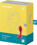 Satisfyer Backdoor Lover - silikonowy korek analny, 12 trybow, czarny