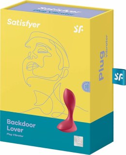 Satisfyer Backdoor Lover - silikonowy korek analny, 12 trybow, czarny