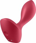 Satisfyer Backdoor Lover - silikonowy korek analny, 12 trybow, czarny